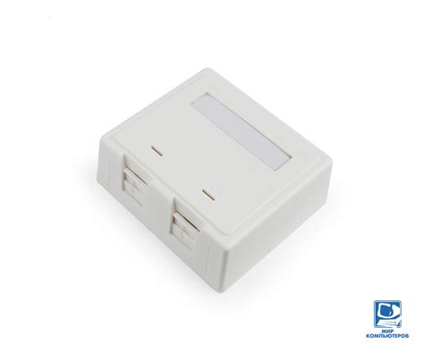 Купить Розетка RJ-45 внешняя двойная UTP Gembird (NCAC-SMB2) в ...