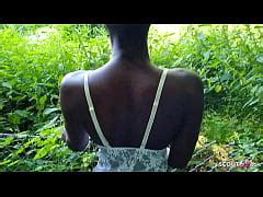 German Black Ebony Teen Zaawaadi Quick Outdoor Sex With White Guy Xxx