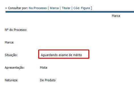 Status No Inpi Aguardando Exame De M Rito De Marca