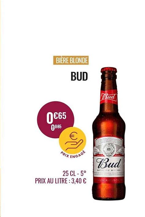 Promo Bud Bi Re Blonde Chez Nicolas Icatalogue Fr