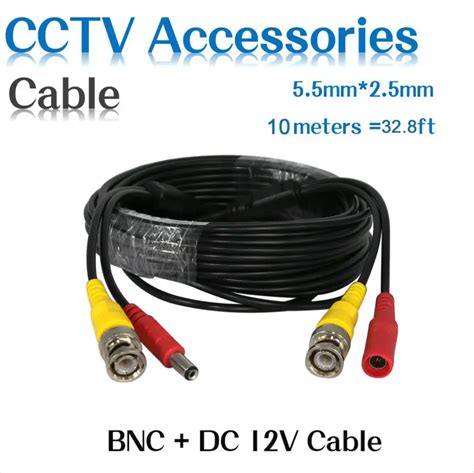 Hiseeu BNC видео Мощность Сиамский кабель 32 фута 10 м для аналогового ...