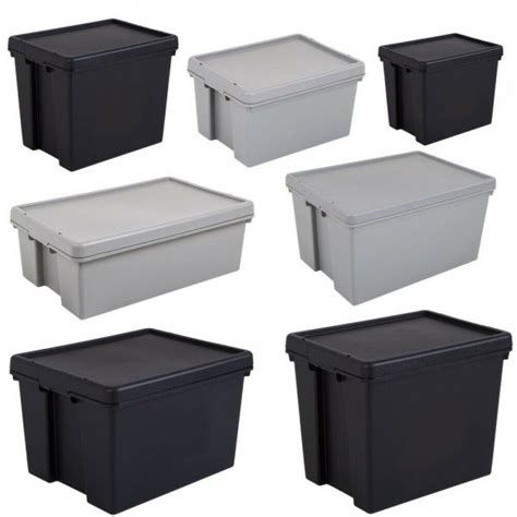 Plastic Storage Boxes | Plastic box storage, Storage boxes with lids ...