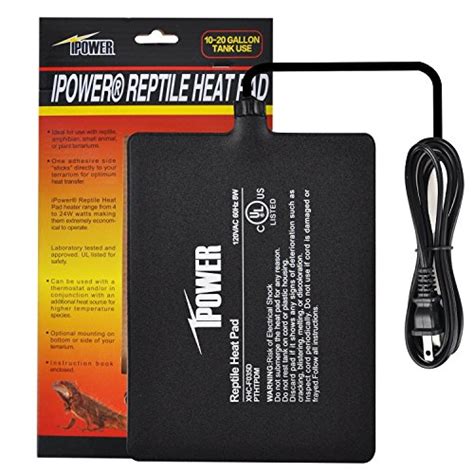 IPower Reptile Heat Pad 4W 8W 16W 24W Under Tank Terrarium Warmer