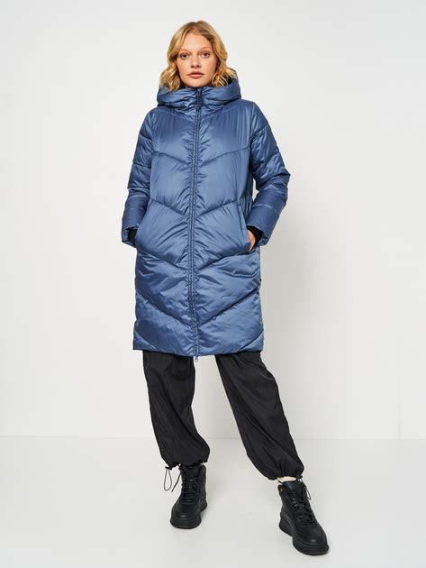 Куртка демисезонная удлиненная с капюшоном женская 4F Down Jacket F235 ...
