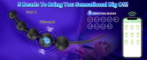 Amazon Anal Beads Vibrator Sex Toys Inch App Remote Control Butt Plug G Spot Vaginal
