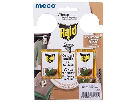 Gel anti-molii Raid (Cedru) - Mertecom.ro
