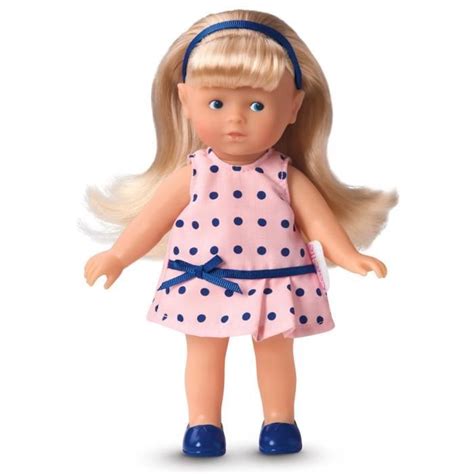 Corolle Poup E Mini Corolline Blonde Robe Pois Bleus Cm Cdiscount Jeux Jouets