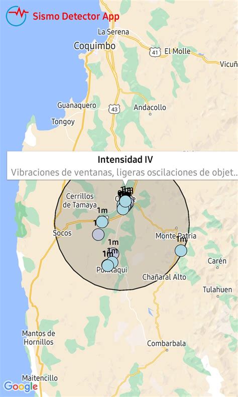 Seba Sismos CL On Twitter RT RNE1345 Stgo Temblor Intensidades