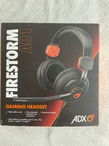 Adx Firestorm A01 Gaming Headset Black And Orange Currys Ebay