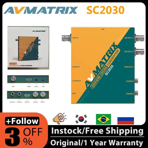 AVMATRIX SC2030 SDI to HDMI-Compatible Signal Converter, 3G-SDI HDMI ...