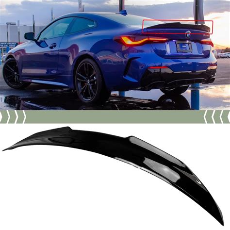 Psm Style Gloss Black Rear Boot Lip Spoiler For Bmw 4 Series【g22 Coupe