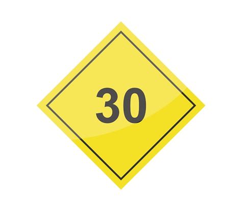 Premium Vector Speed Limit Sign