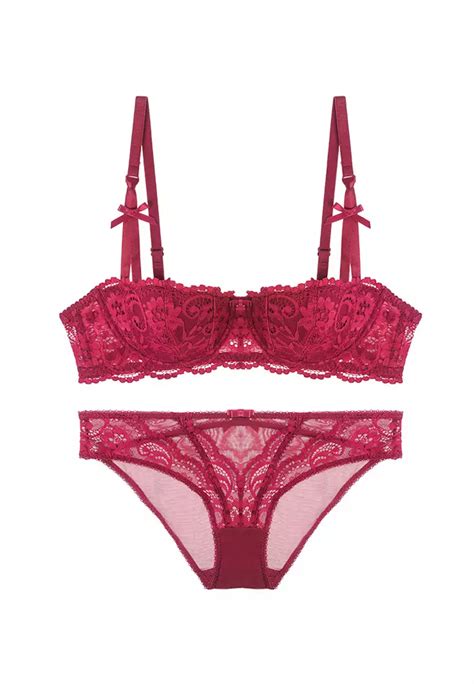 Buy LYCKA LMM0109 Lady Two Piece Sexy Bra And Panty Lingerie Sets Red 2024 Online ZALORA