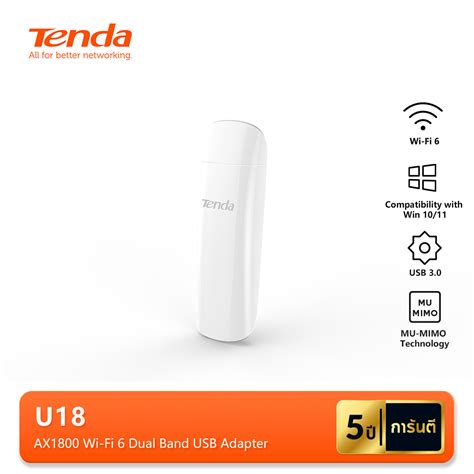 Tenda U Ax Wi Fi Dual Band Usb Adapter Shopee Thailand