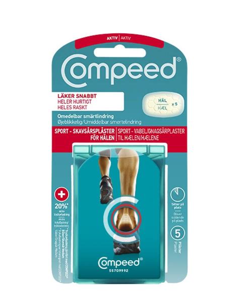 Cerotti Per Vesciche Tallone Sport Di COMPEED 5 Cerotti