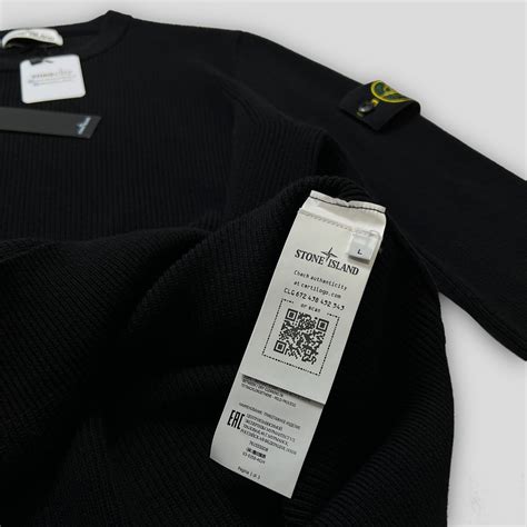 Свитшот-джемпер Stone Island 550D8 черный (весна-лето) купить в Москве ...