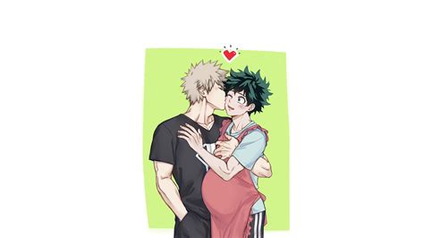 Izuku Midoriya Katsuki Bakugou In White Background Hd My Hero Academia