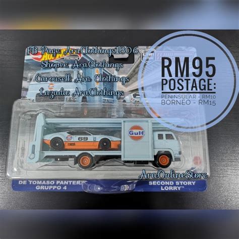 Hot Wheels Car Culture Team Transport De Tomaso Pantera Gruppo 4 Second Story Lorry Shopee