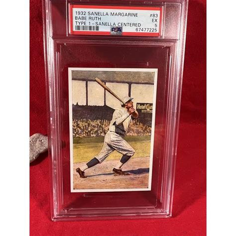 Bid Now Sanella Margarine Babe Ruth Type Psa Rare