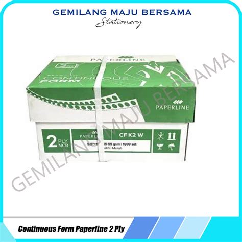 Jual Continuous Form Kertas Komputer Paperline Ppl 9 5 X 11 2 Ply Shopee Indonesia