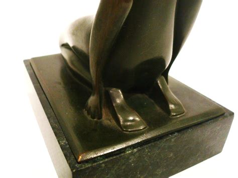 Art Deco Bronze Sculpture Figure Of A Naked Woman By Sibylle May France 1920s For Sale At 1stDibs