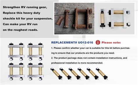 Amazon Sporacingrts Heavy Duty Shackle Upgrade Kit Trailer Shackle