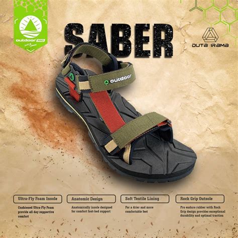 Jual Sandal Gunung OutdoorPro Seri SABER Sandal Mendaki Outdoorpro