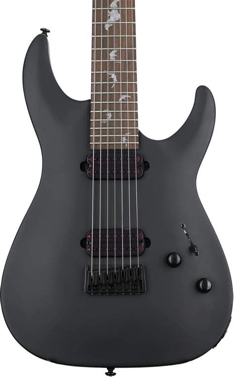 Amazon.com: Schecter Damien-7 SBK Electric Guitar - Satin Black ...