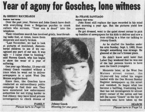 John David Gosch: A Mother's Fight for Justice - mzgvein