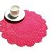 Round Hot Pink Crochet Doily In Cotton Inc Cm For Home Decor Choice Of Colors Made In
