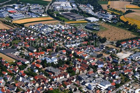 Abstatt Aus Der Vogelperspektive Ortsansicht In Abstatt Im Bundesland