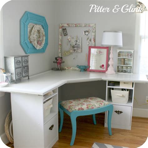 PitterAndGlink: {Craft Room Corner Desk}