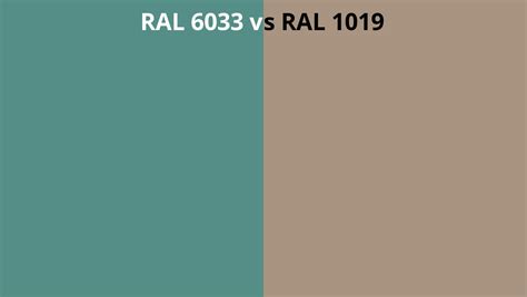 Ral 6033 Vs 1019 Ral Colour Chart Uk