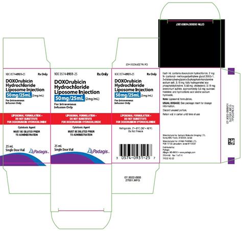 Doxorubicin Liposomal Fda Prescribing Information Side Effects And Uses