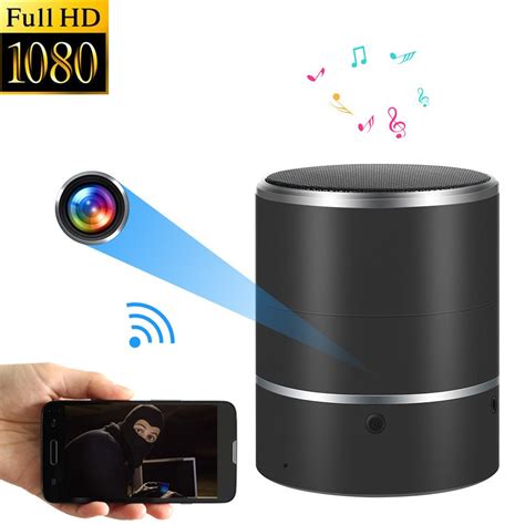 Wifi Hidden Camera Bluetooth Speaker P Spy Camera With Rotate