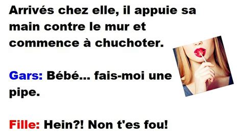 Un gars ramène sa blonde chez elle et lui demande une ptite pipe