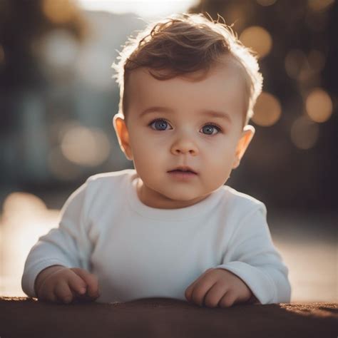 Menino Bonito Olhando Para A C Mera Eleg Ncia E Sensualidade Gerada