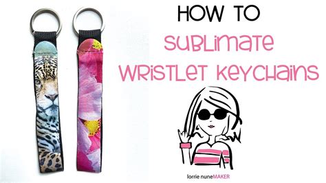 How To Sublimate A Wristlet Keychain Youtube