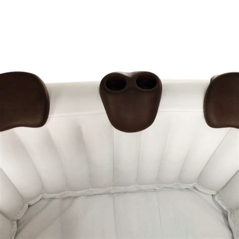 ALEKO Removable Piece Headrest Drink Holder Set For Inflatable Hot Tub Brown EBay