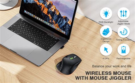 Seenda Wireless Mouse Jiggler Mouse Undetectable Rechargeable