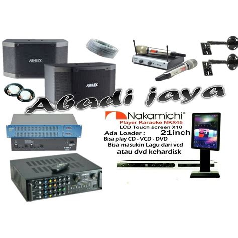 Jual Paket Karaoke Ashley Inch Equaliser Dan Nakamichi Nkx Oryginal