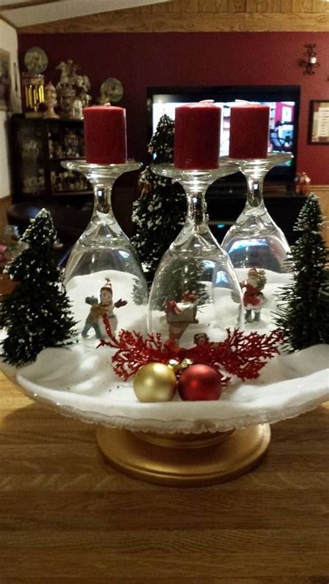 Diy Wine Glass Snow Globe Party Wowzy