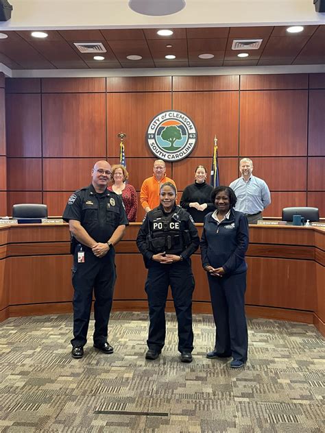 Congratulations to... - Clemson City Police Department