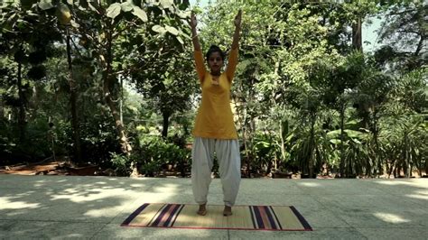 Talasanatadasanvrikshasana Palm Tree Pose Youtube