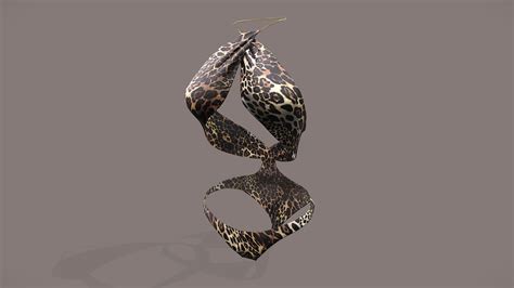 Leopard Print One Piece Chocker Neck Bikini Buy Royalty Free 3D Model By 3dia 84484d4