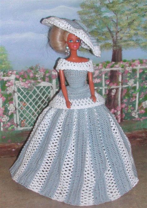 Crochet Doll Dress Crochet Barbie Clothes Barbie Clothes Patterns Clothing Patterns Barbie