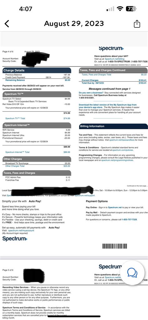 Here’s my bill for TV and internet. Think they can go lower? : r/Spectrum