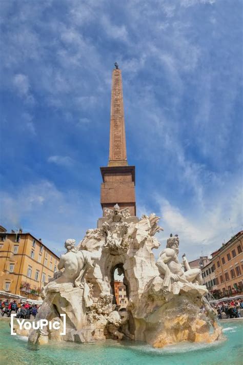 Fontanna Czterech Rzek Fontana Dei Quattro Fiumi By Marcin Konopczynski