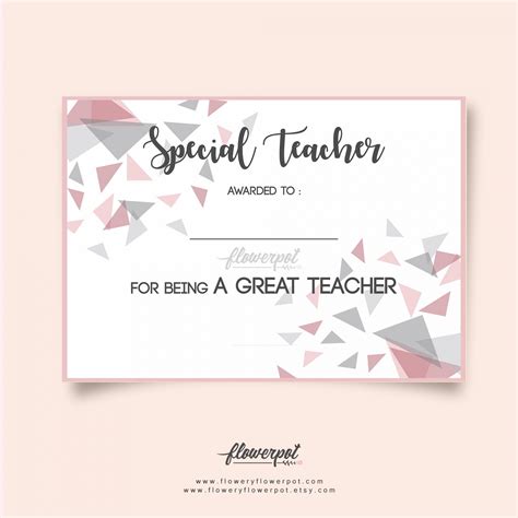 Professional Teacher Award Certificate Template Excel | EmetOnlineBlog