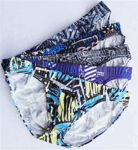 Hot Men Sexy Briefs Printed Breathable Soft Underwear Cucea Underpants Man Comfortable Gay Pants